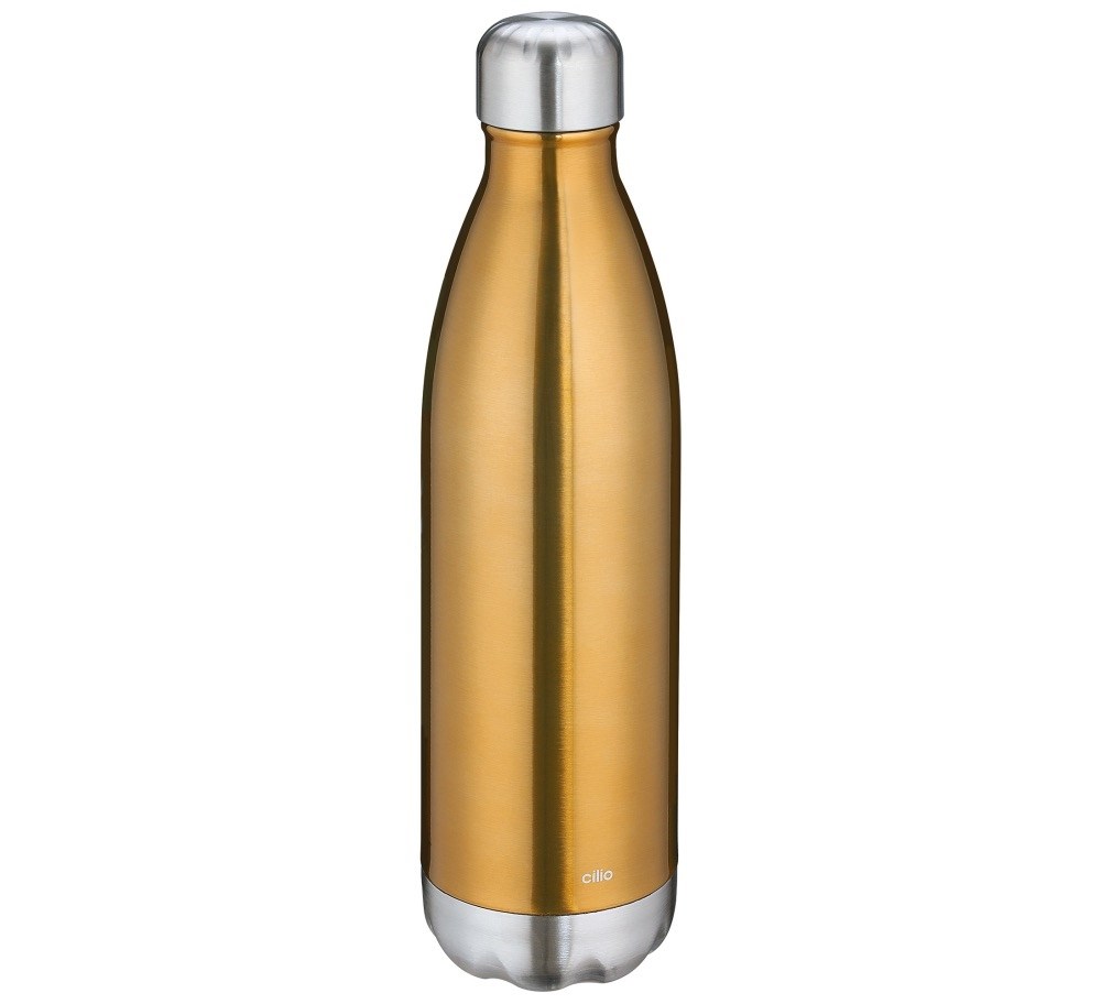 Cilio Isoliertrinkflasche ELEGANTE 750ml gold