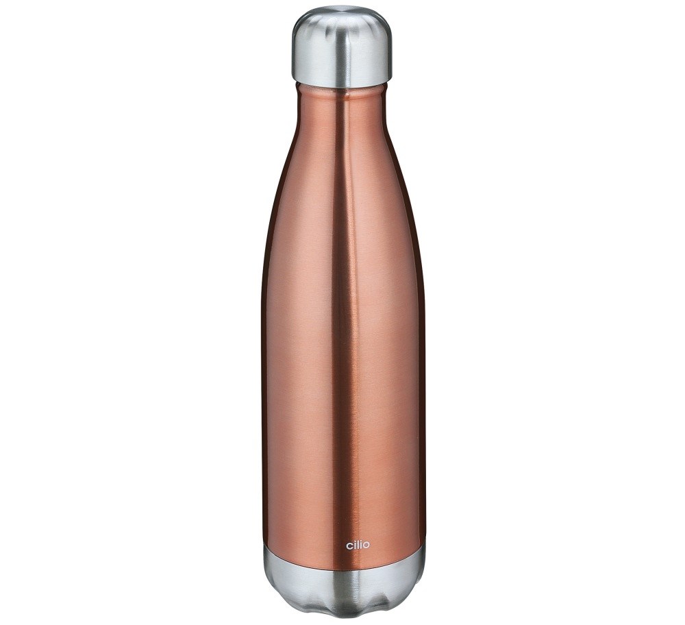 Cilio Isoliertrinkflasche ELEGANTE 500ml kupfer