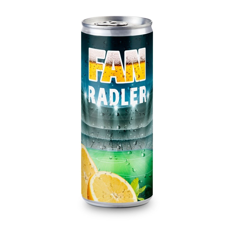 Radler - Mischgetränk aus Bier und Zitronenlimonade, spritzig und frisch - Folien-Etikett, 250 ml