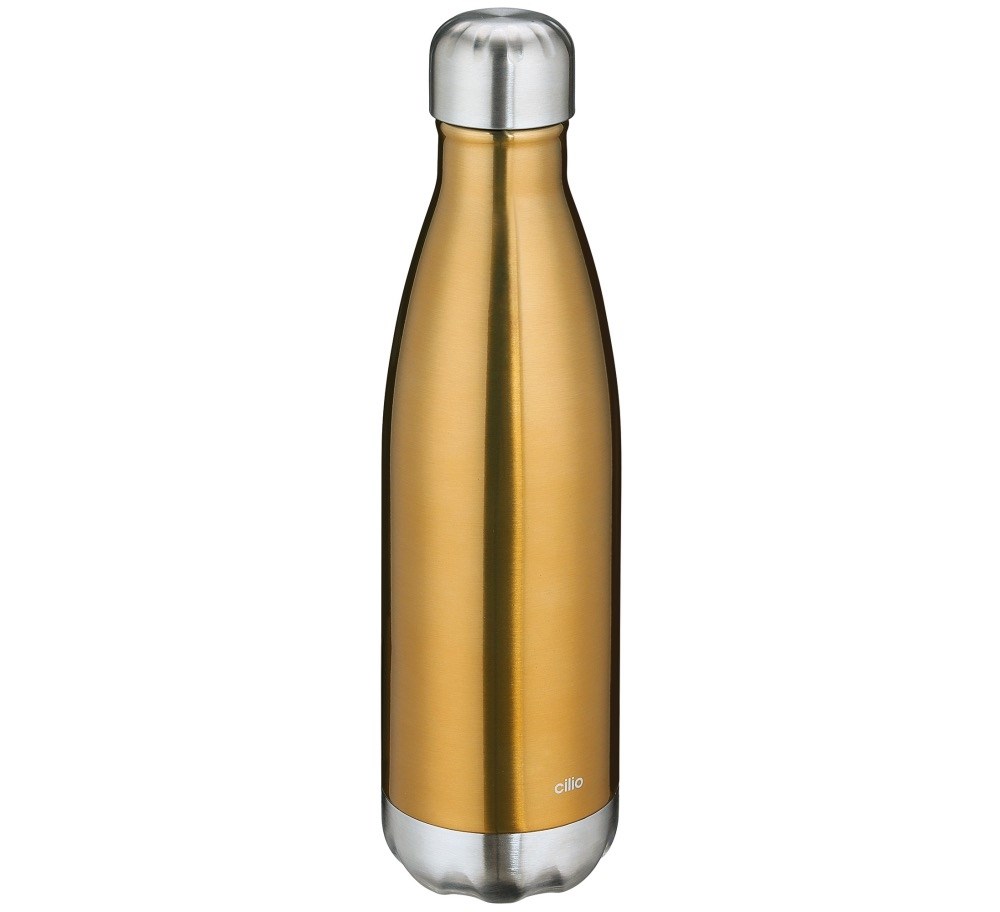 Cilio Isoliertrinkflasche ELEGANTE 500ml gold