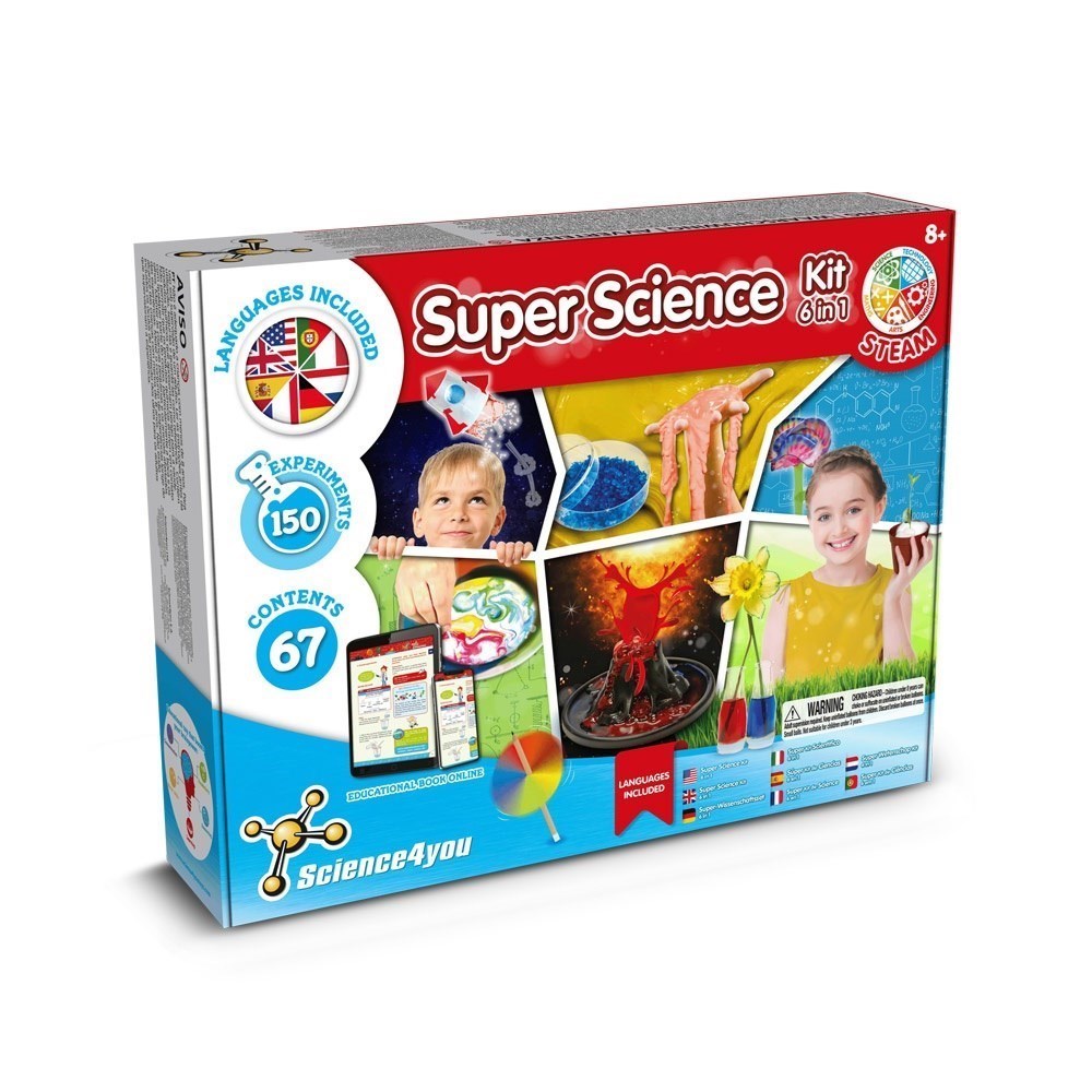 6 in 1 Super Science Kit I. Lernspiel für Kinder