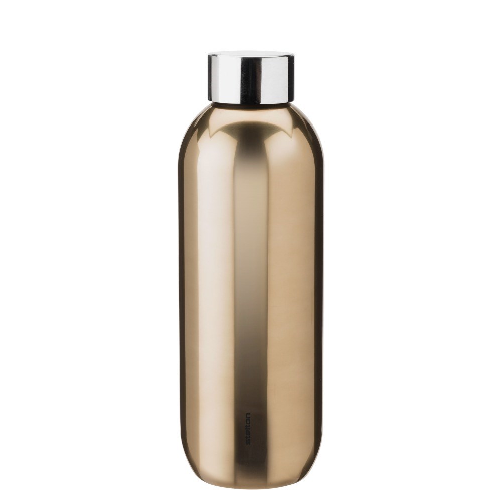 Stelton Keep Cool Trinkflasche 600ml dark gold